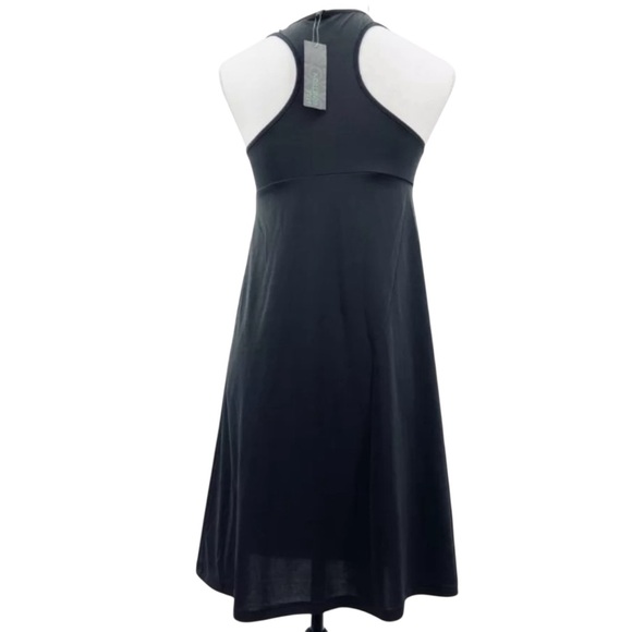 New STILE BENETTON Dress Sleeveless V-Neck Stretch Black - Picture 2 of 7